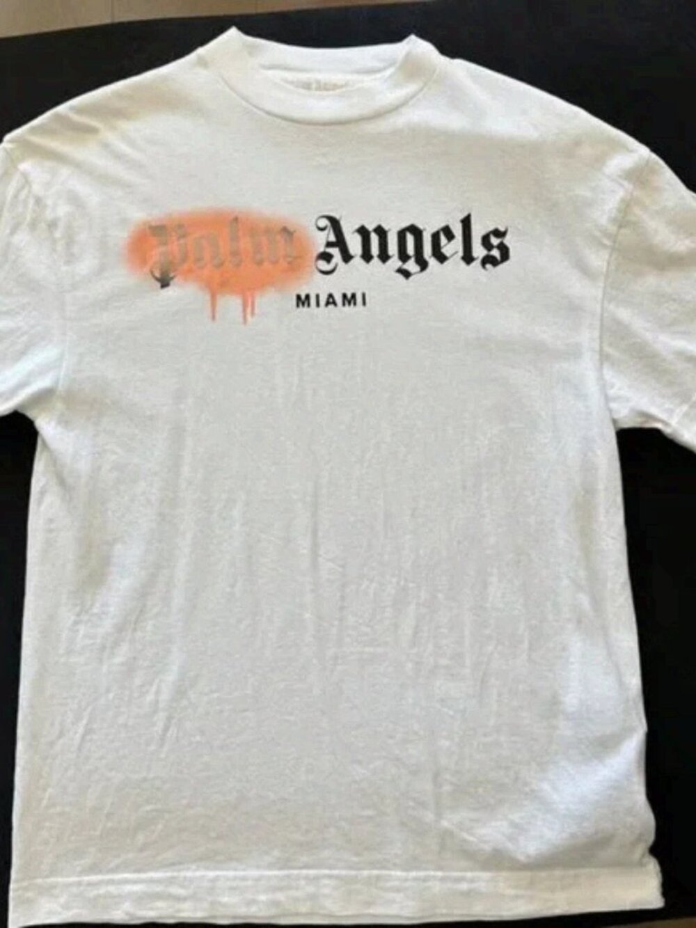 Luxury Designer Style Miami Spray Logo Graphic T-Shirt